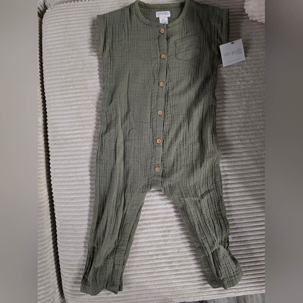 Carter's Green Sleeveless One Piece